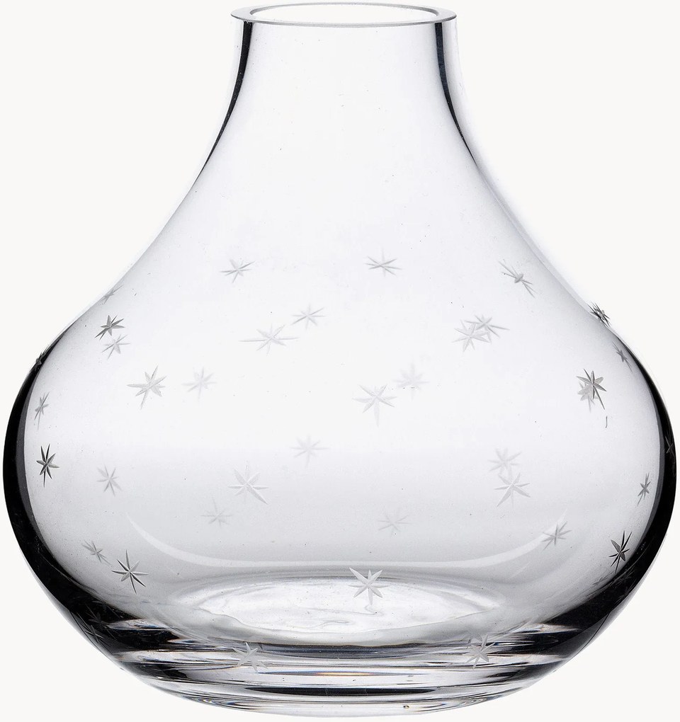 Mondgeblazen kristallen vaas Stars, H 11 cm