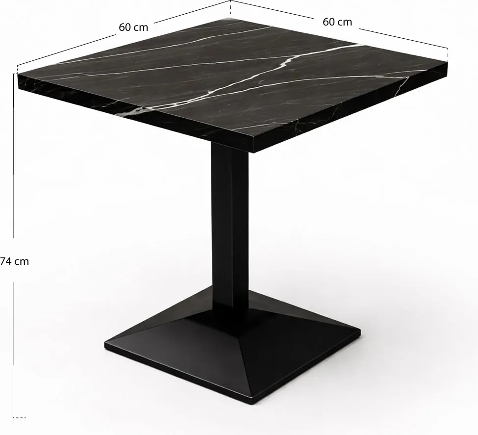Kuat Zwart 60 cm tafel