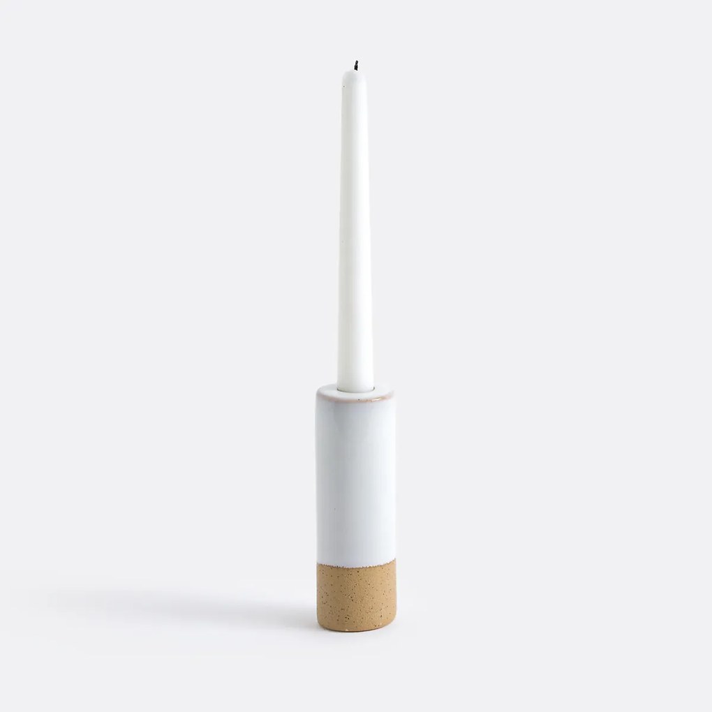 Keramische kandelaar H15,5 cm Zilka