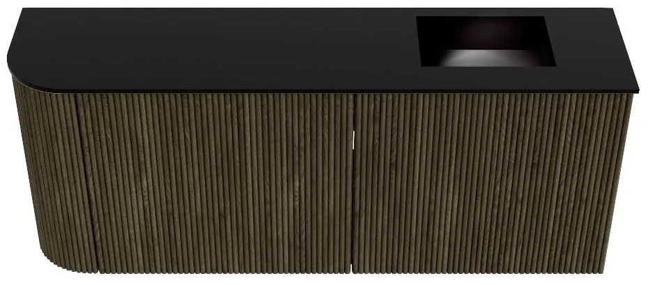 Mondiaz Joya 100cm toiletmeubel ronding links shadow met wastafel faye rechts zonder kraangat urban