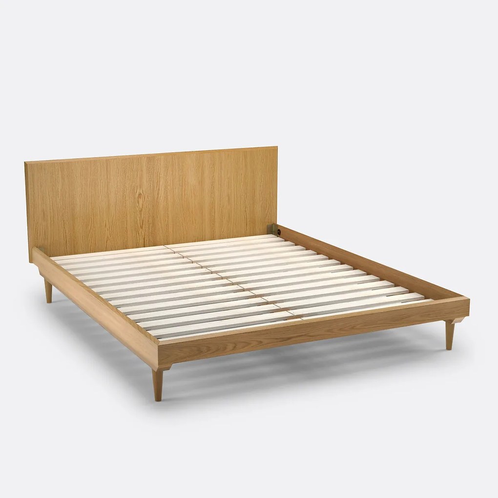 Vintage bed met lattenbodem Quilda