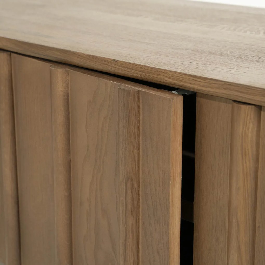 Modern Tv-meubel Eikenhout Bruin 183 Cm - 183x47x50cm.