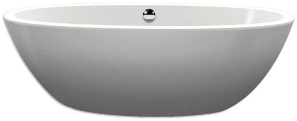 Xenz Britt vrijstaand bad - 190x94x60 - incl. sleuf overloop/afvoer - Acryl - wit glans 7004-01-S01