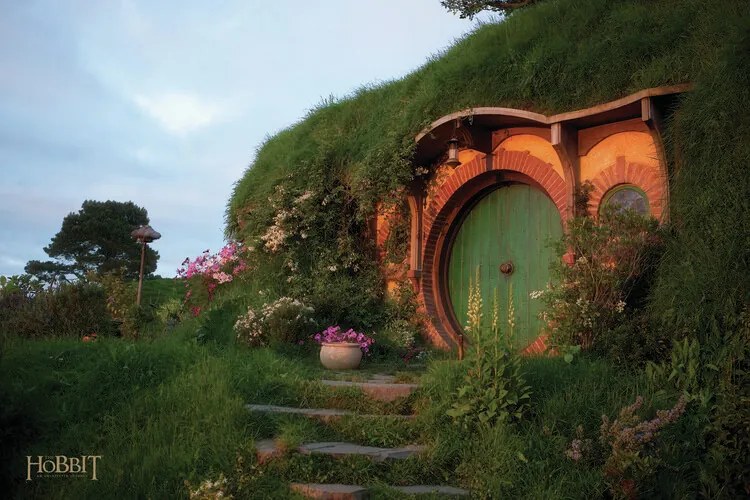 Kunstafdruk Hobbiton