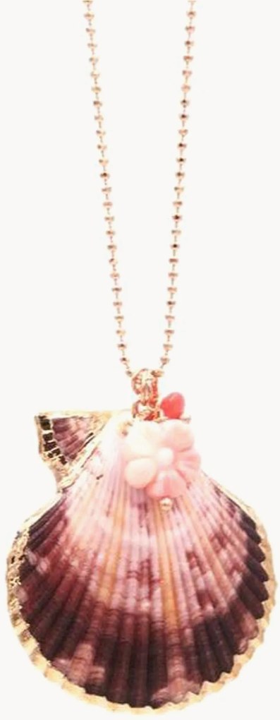 Goudkleurige bolletjesketting Joline met kristal