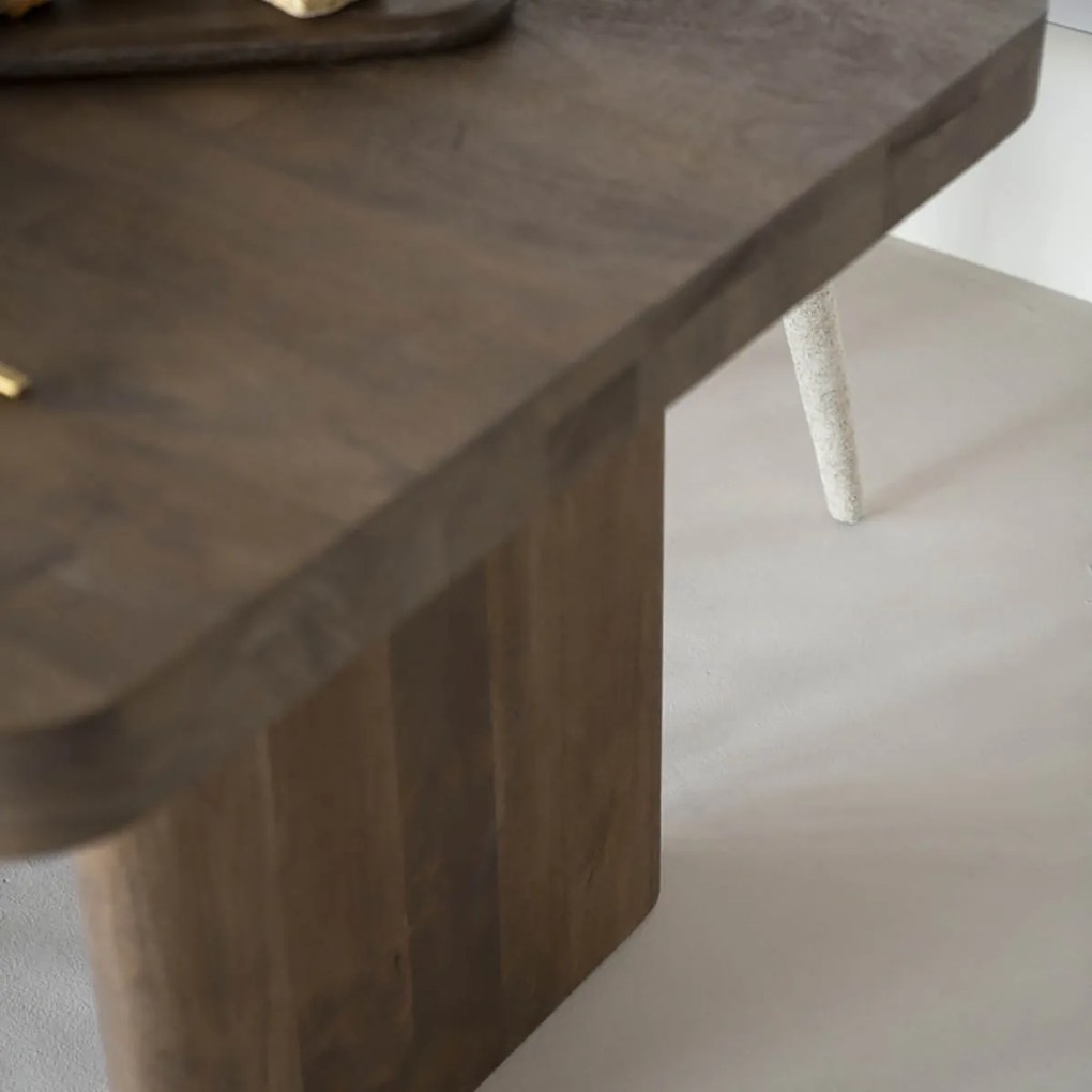 Eleonora Edward Grote Eettafel Bruin Mangohout 300 Cm - 300 X 110cm.
