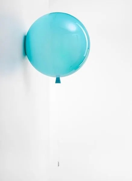 Brokis - Wandlamp Memory Turquoise glanzend / Zilver Glas