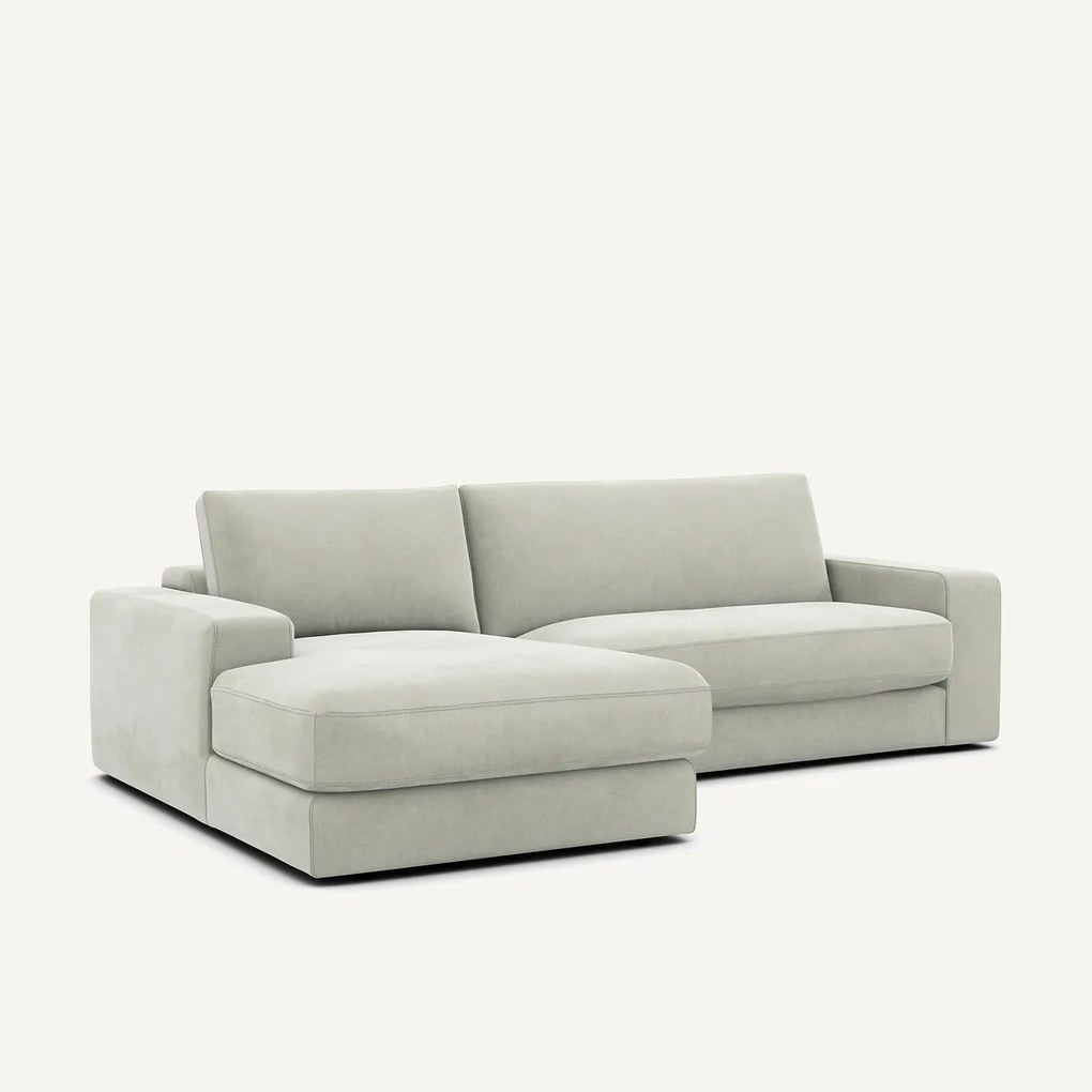 Stonewashed fluwelen hoekbank, SKANDER