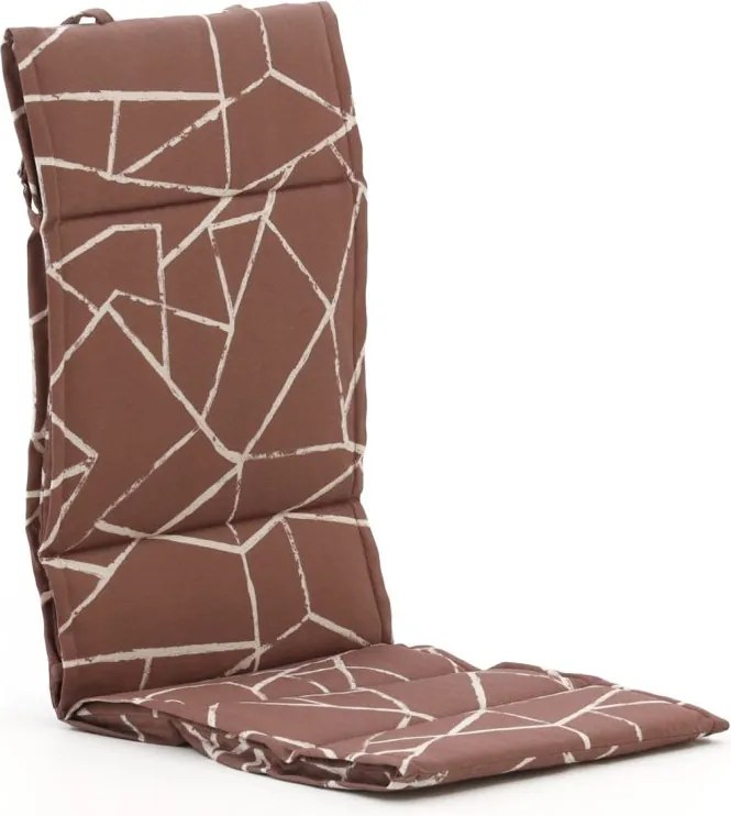 Dunne tuinkussen | Rood  | Katoen/Polyester | Madison | 125x50cm | Kees Smit Tuinmeubelen