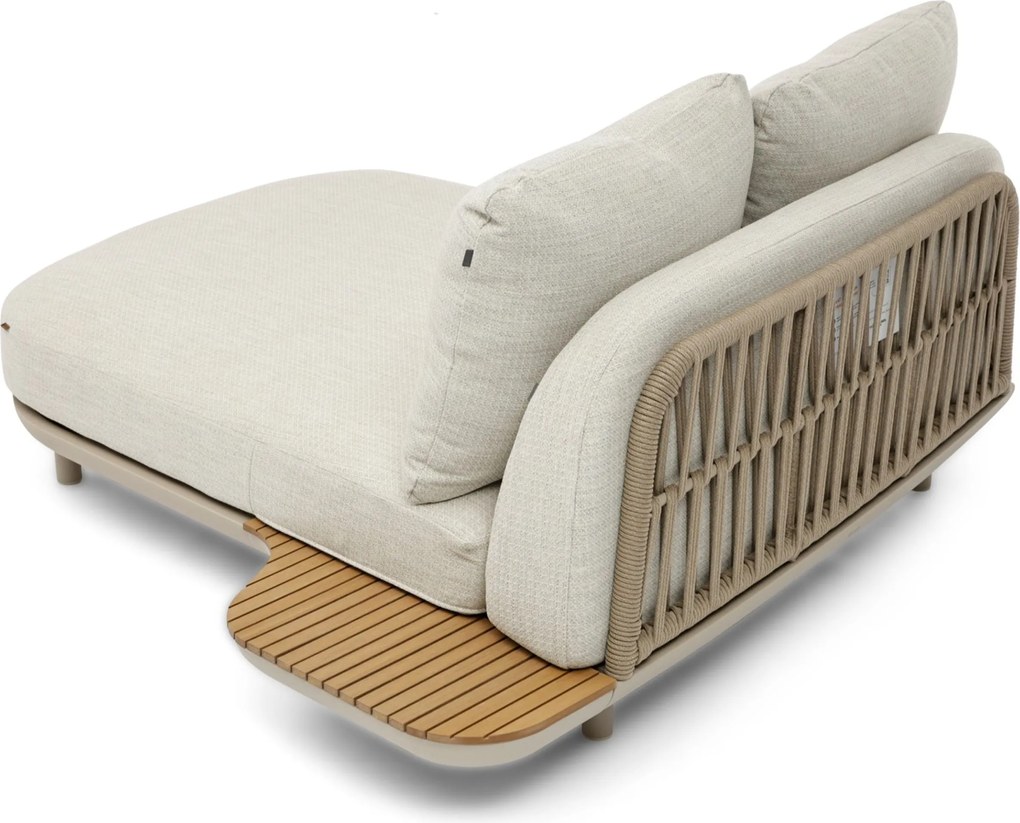 Hoek loungeset 5 personen Outdoor textiel Zand/Beige Coco Dunea
