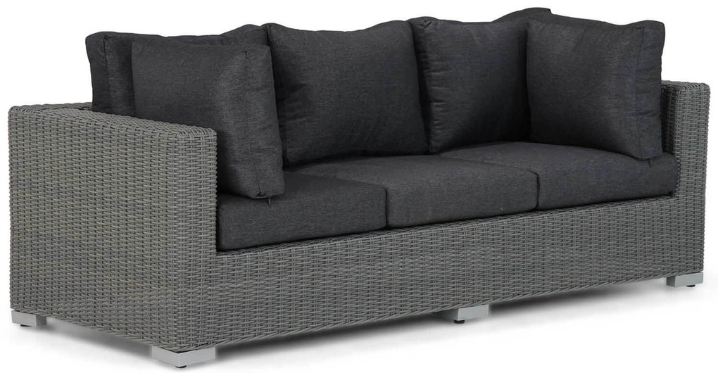 Stoel en Bank Loungeset 5 personen Wicker Grijs Garden Collections Toronto/Brighton
