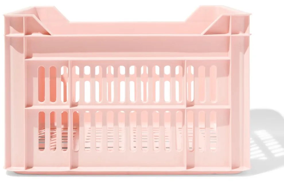 HEMA Fietskrat Recycled 30L Roze 30x40x35