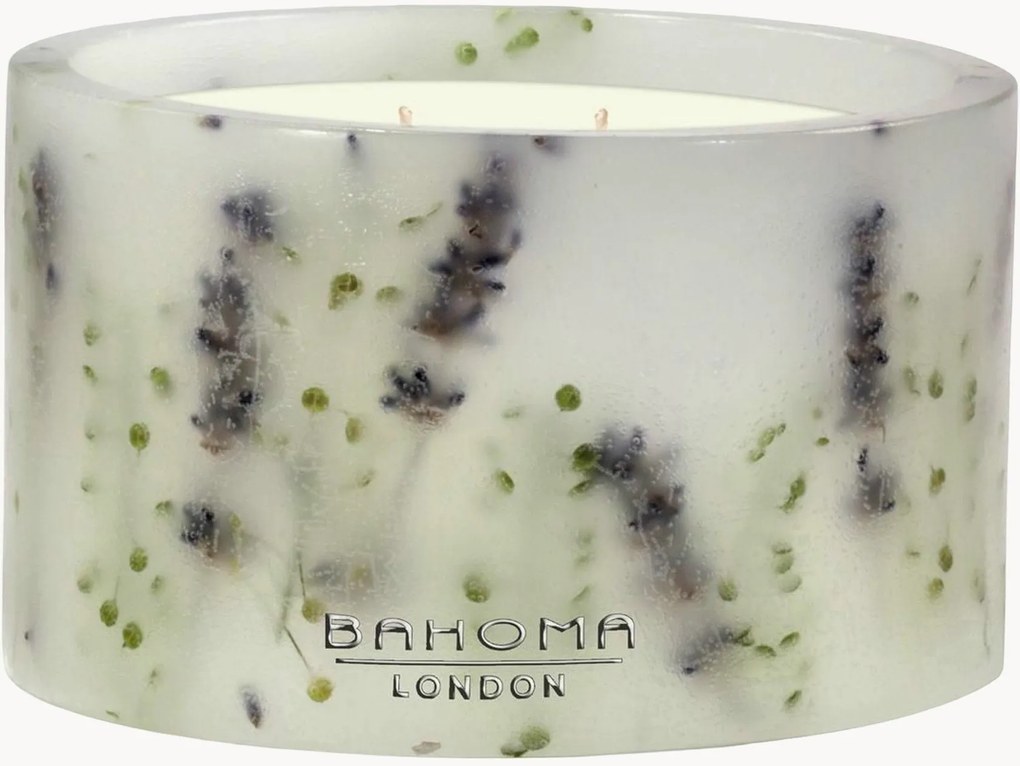 Handgegoten 3-lonts geurkaars Botanica (lavendel, cederhout)