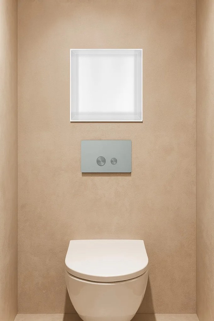 Hotbath &More frameless inbouwnis 30x30x10cm wit mat