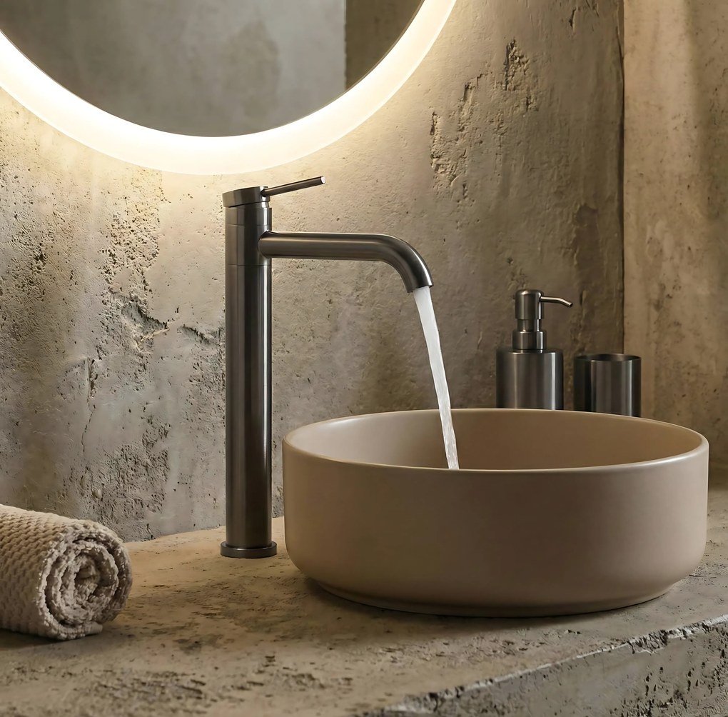 Badkamerkraan Rea LUNGIS Gun Grey Super High