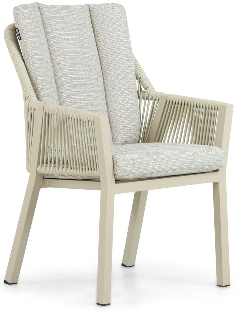 Tuinset 6 personen 260 cm Aluminium/rope Taupe Lifestyle Garden Furniture Verona/San