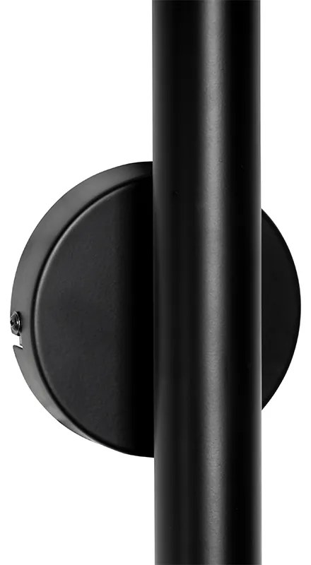 Art Deco wandlamp zwart 2-lichts - Tubi