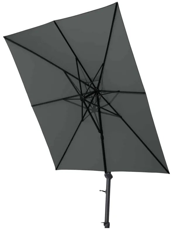 4 Seasons Outdoor Siesta parasol 300 x 300 cm charcoal antraciet frame met voet * Sale *  Parasol    antraciet weerbestendig