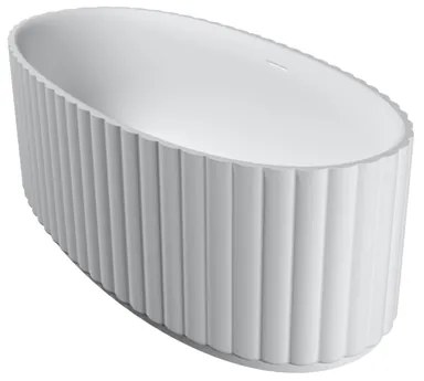 Riho Catching Waves Vrijstaand Bad - 174x82cm - solid surface - mat wit B166001105