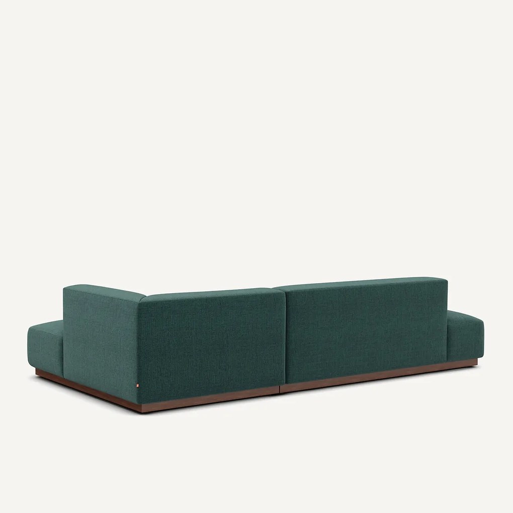 Rechtse hoekbank XL in gespikkelde stof, Jacopo