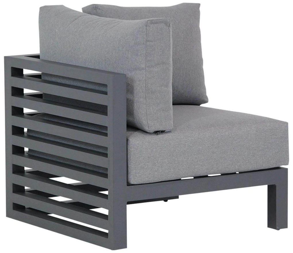 Hoek loungeset 3 personen Aluminium Grijs Santika Furniture Santika Jaya