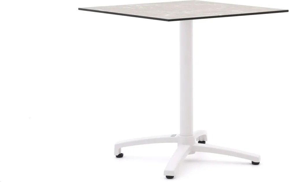 Inklapbare tafel Bellagio  | Vierkant  | Tuintafel Kunststof | 70x70cm | 2 personen | Kees Smit Tuinmeubelen