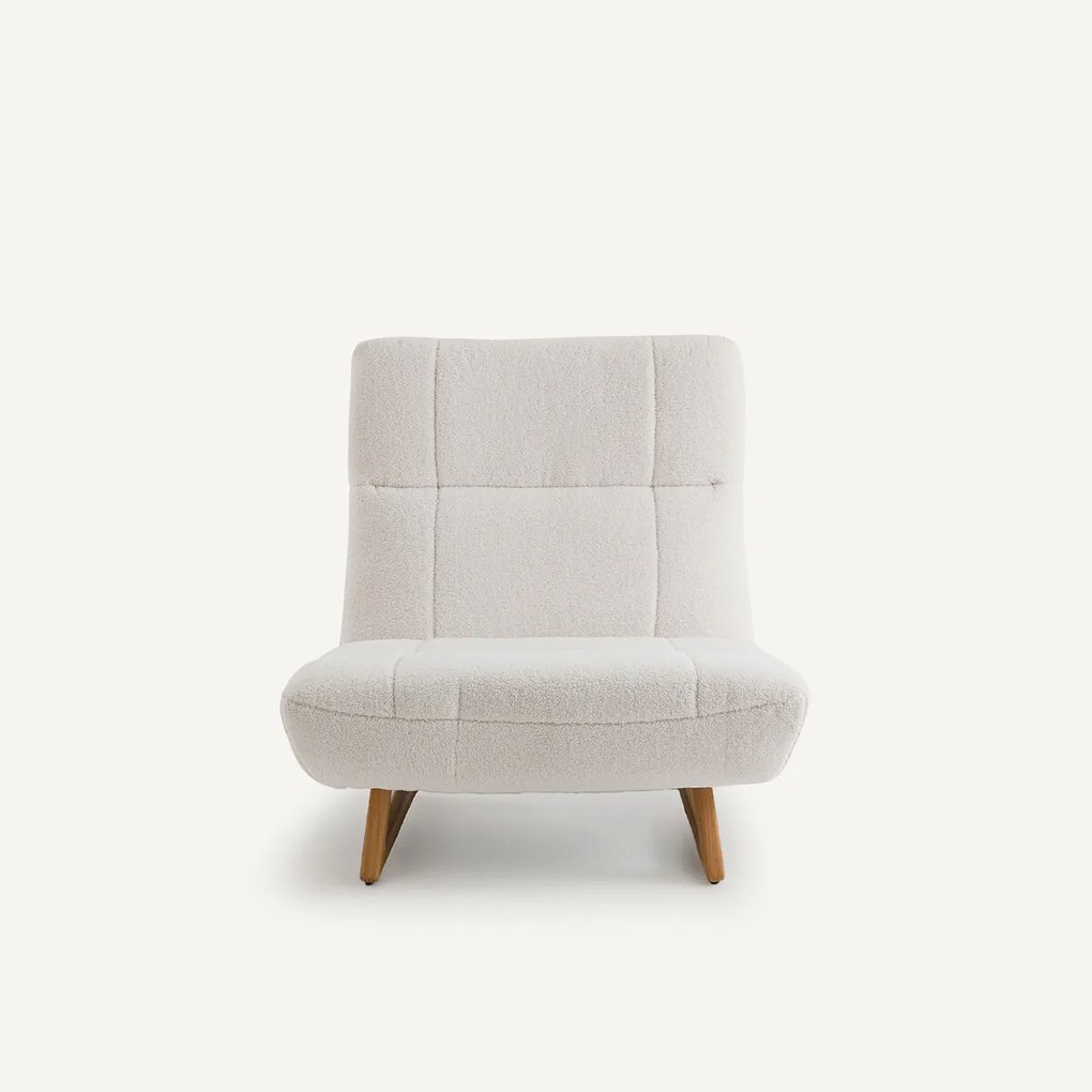 Fauteuil tricot in sherpa, Lafar