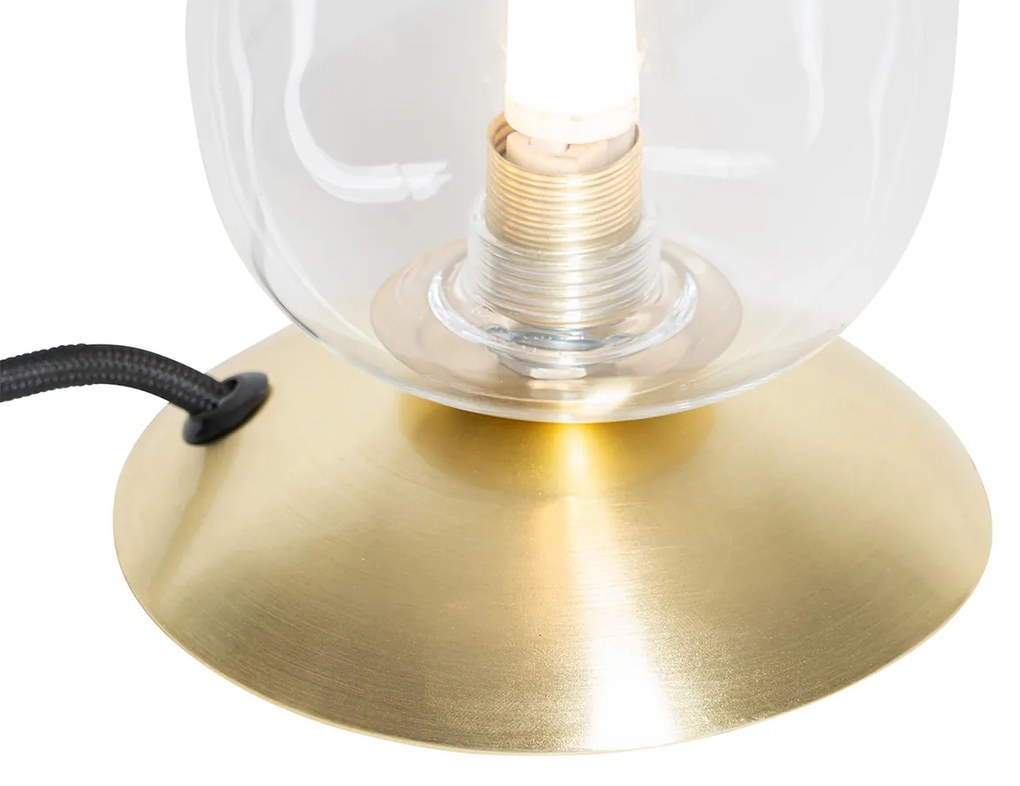 Klassieke tafellamp goud met glas - Elien Klassiek / Antiek G9 rond Binnenverlichting Lamp