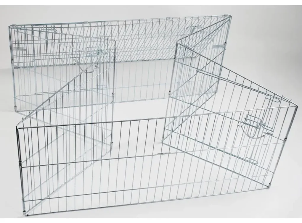 Kerbl Buitenren voor huisdieren Easy metaal zilverkleurig 82845