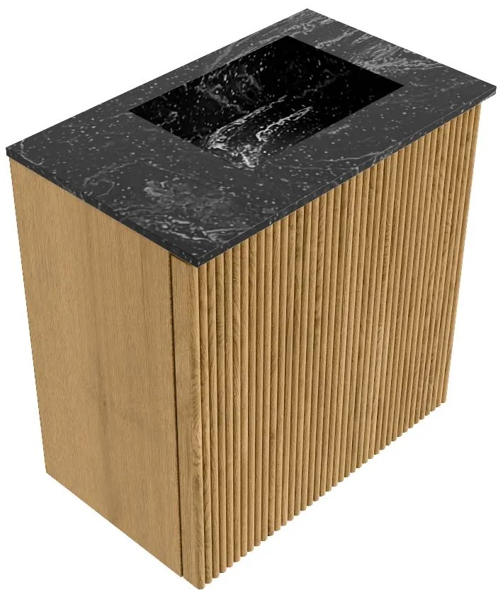 Mondiaz Joya DLux 40cm toiletmeubel oak met wastafel faye rechts 1 kraangat lava