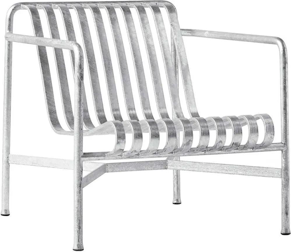 Hay Palissade Low fauteuil gegalvaniseerd staal