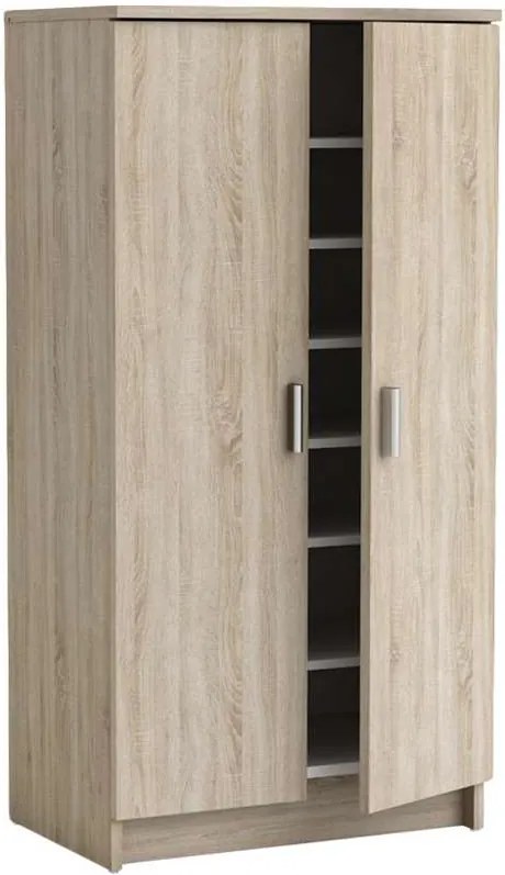 Demeyere schoenenkast Cabinet - wit/eikenkleur - Leen Bakker