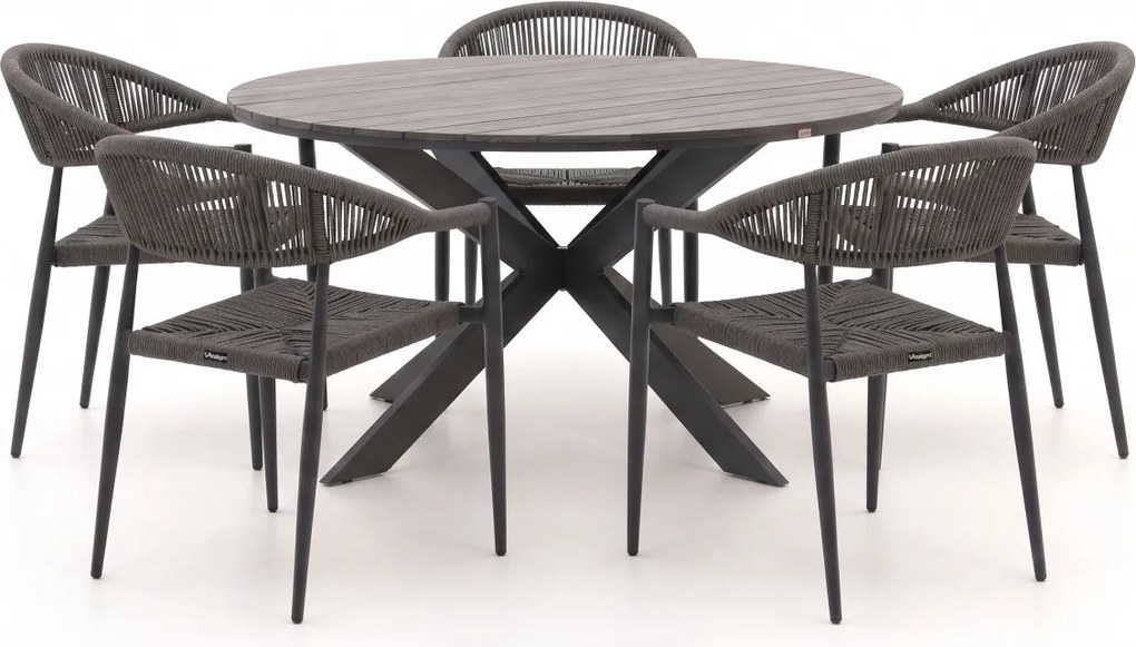 + 10% kassakorting | Diningset Manifesto  | 5 personen polywood | Tuinset stapelbaar | 6-delig | Kees Smit Tuinmeubelen