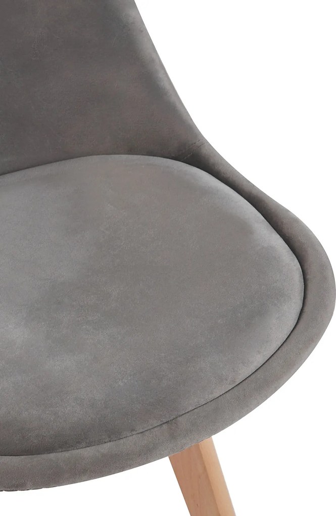 Set 4 Synk Fluwelen Stoelen