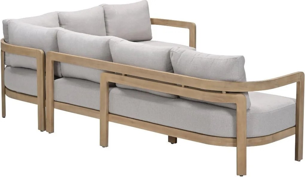 Garden Impressions Sirocco loungeset 3-delig rechts - acacia - grey sand