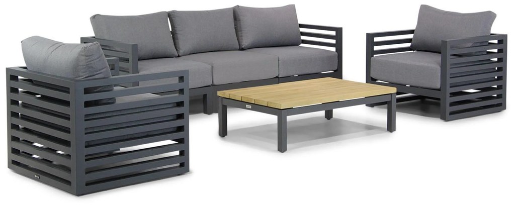 Stoel en Bank Loungeset 5 personen Aluminium Grijs Santika Furniture Santika Jaya