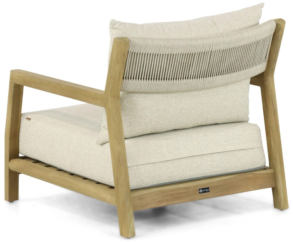 Tuinstoel Teak Old teak greywash Santika Suka