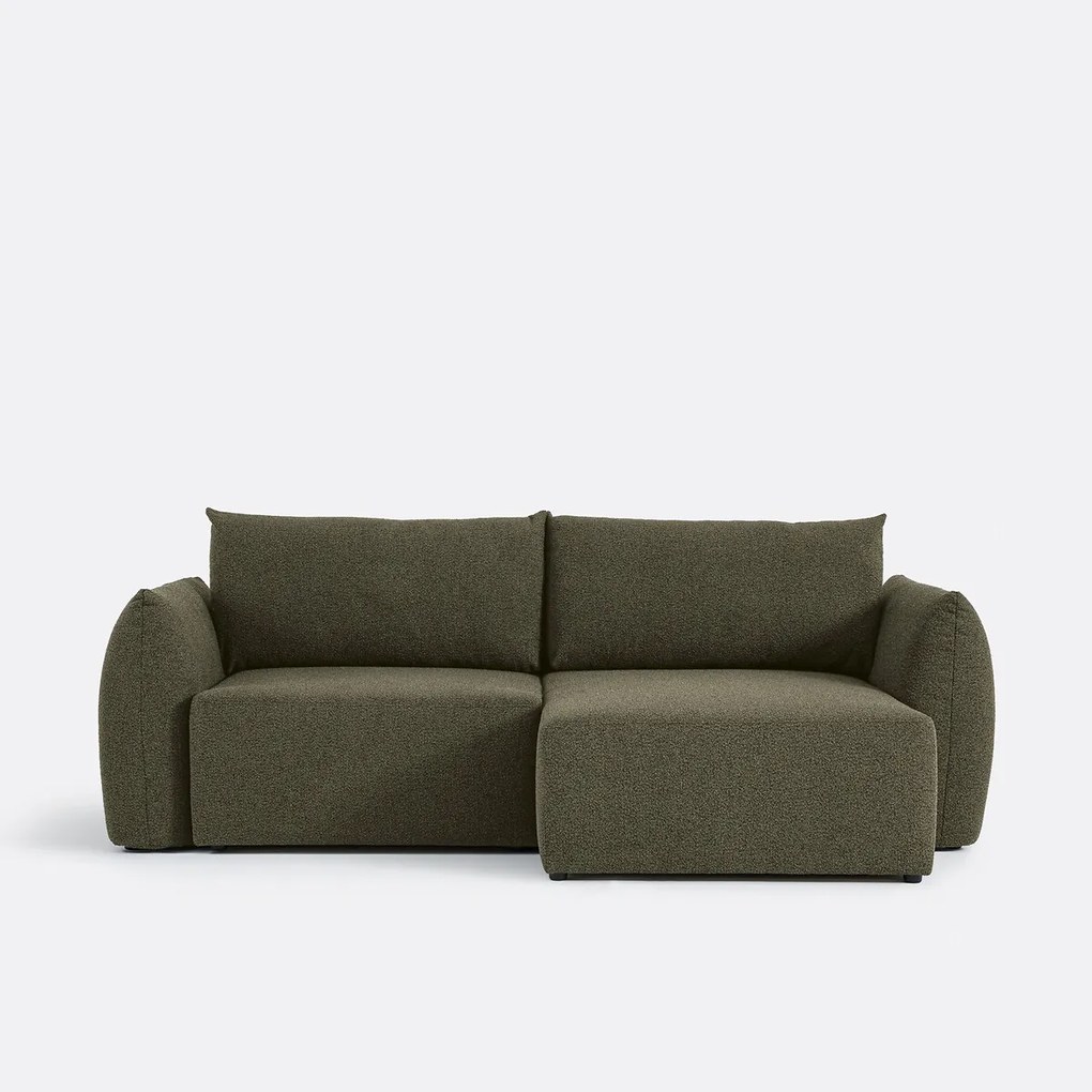 Ombouwbare hoekbank met koffer, fijne badstof, Edith