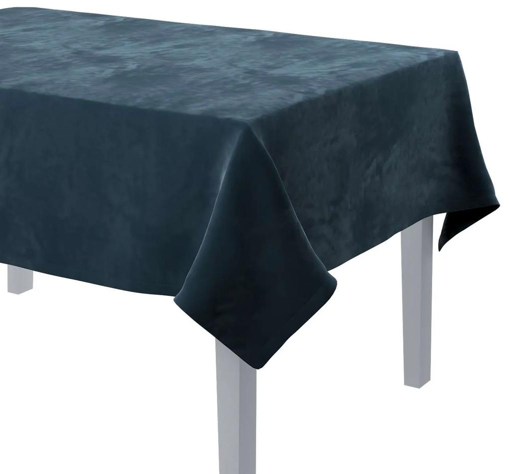 Dekoria Rechthoekig tafelkleed collectie Velvet blauw 130 × 210 cm