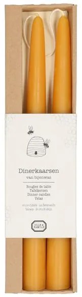 Dinerkaarsen, bijenwas