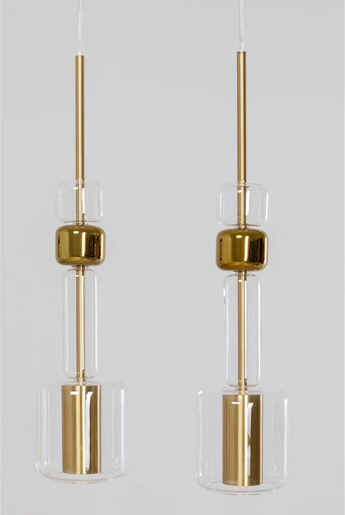 Hanglamp Goud En Glas 103 Cm