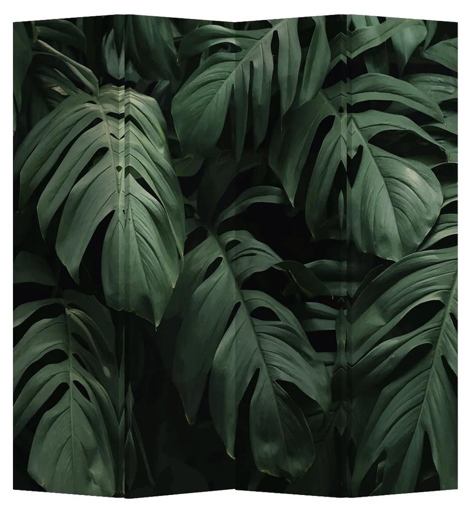 Fine Asianliving Kamerscherm Scheidingswand B160xH180cm 4 Panelen Botanic Leaves