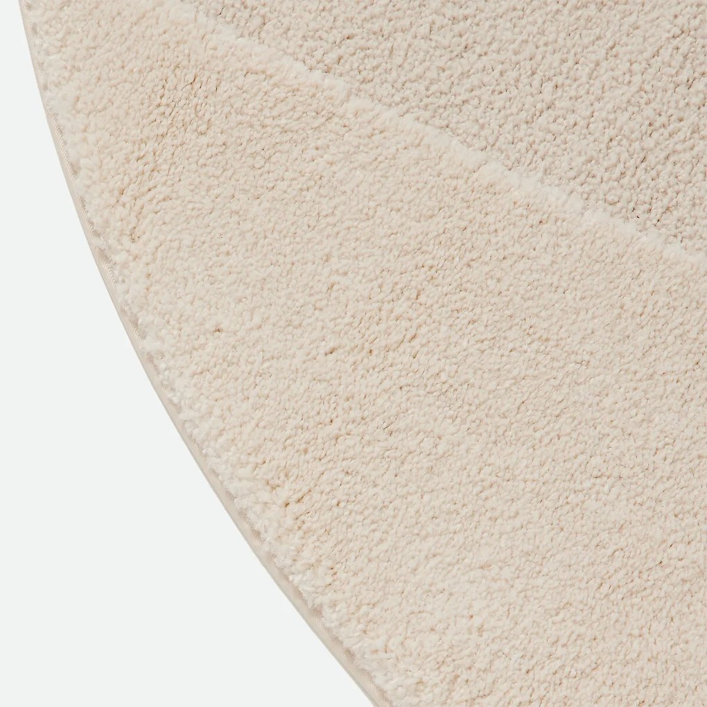 Rond vloerkleed, geometrisch reliëfpatroon, LODGO