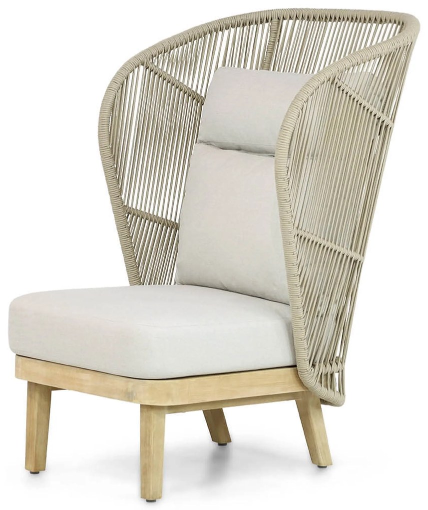 Tuinstoel Eucalyptus hout Naturel teak Coco Napoli