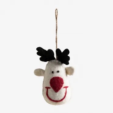 Pack Van 4 Kerstversieringen Maraly Wit - Sklum