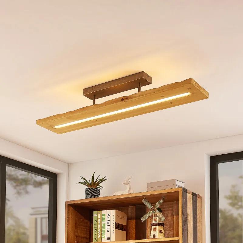 Nesaja houten LED plafondlamp - lampen-24
