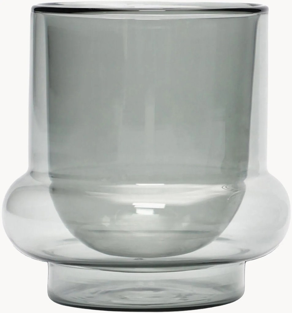 Handgemaakte koffiemokken Bump van borosilicaatglas, 2-delig