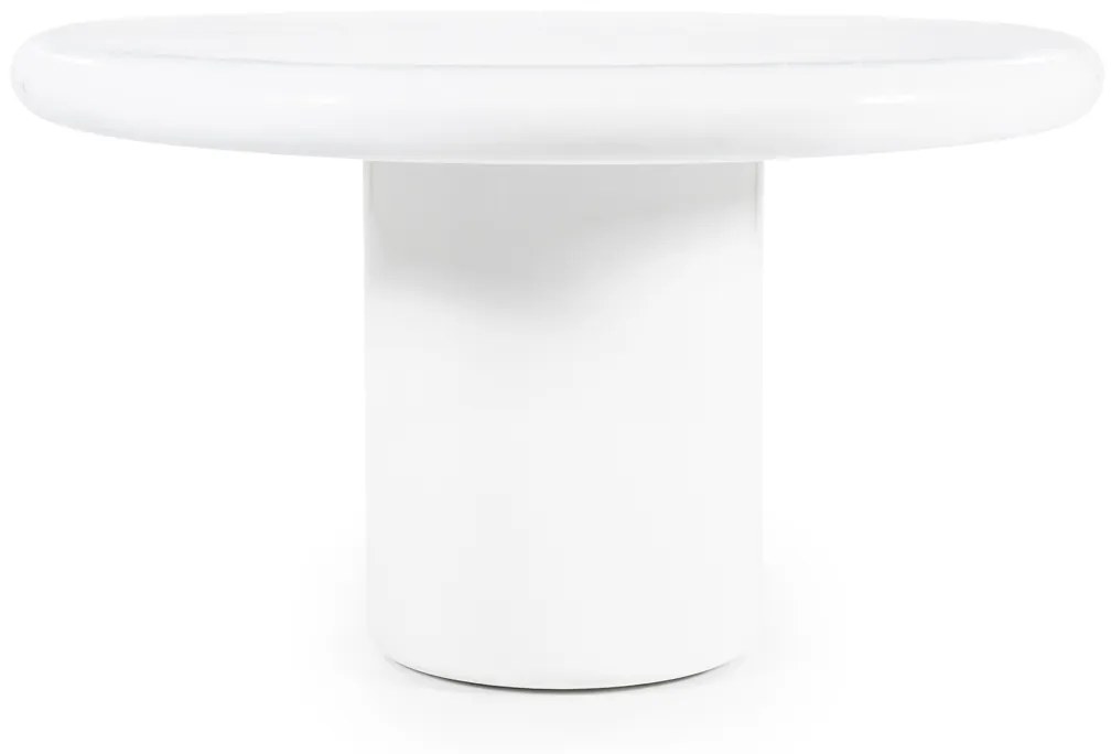By-Boo Frost Ronde Eettafel Wit Magnesium - 130 X 130cm.