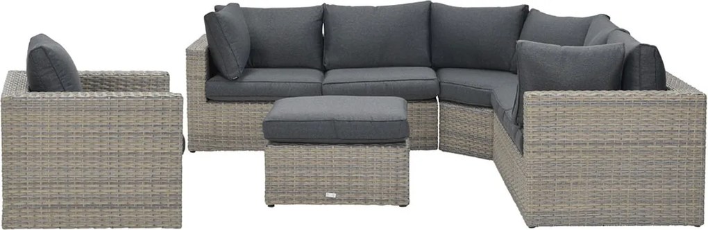 Garden Impressions Carlo loungeset 5-delig XL - vintage willow