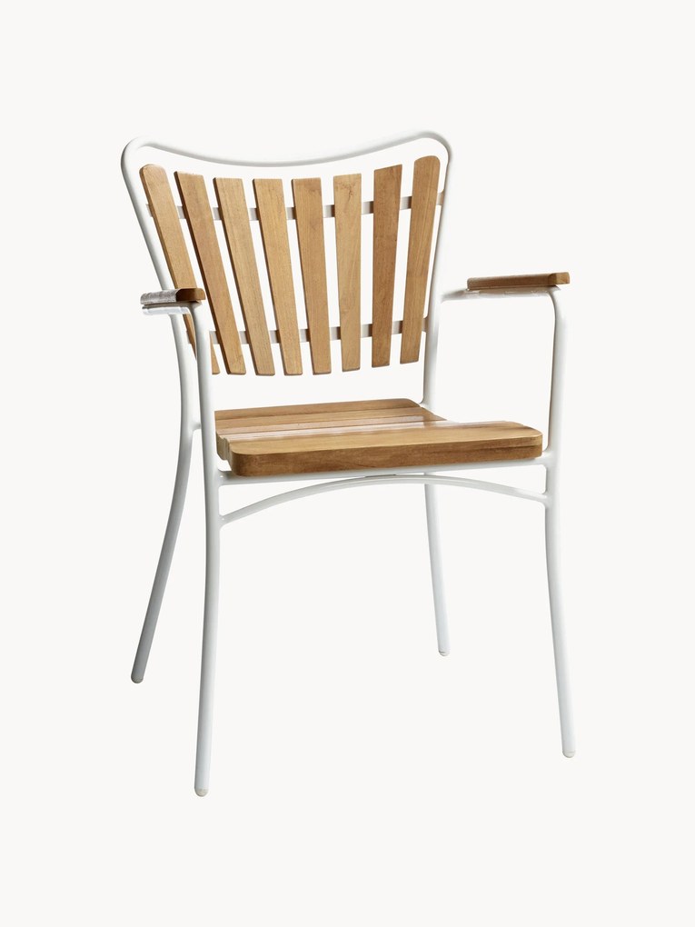 Houten tuinarmleunstoel Ellen